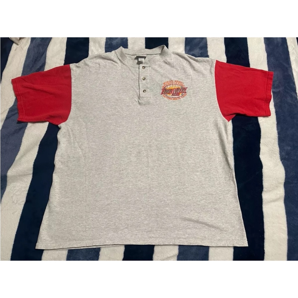 Vintage 2004 Daytona Bike Week Men’s Henley T-Shirt Size XL